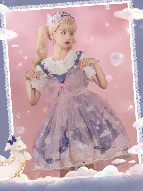 Line Ball Cat - Xiangbobo Jumperskirt Line Ball Cat - Xiangbobo Jumperskirt