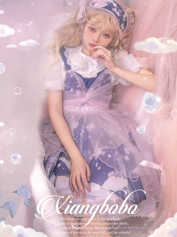 Line Ball Cat - Xiangbobo Jumperskirt Line Ball Cat - Xiangbobo Jumperskirt