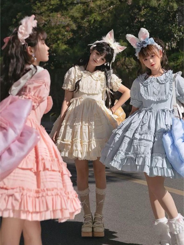 【Little Ice Cream】~Pure color lolita skirt~Summer One-piece 【Little Ice Cream】~Pure color lolita skirt~Summer One-piece