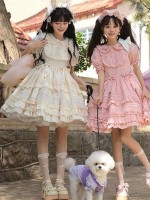 【Little Ice Cream】~Pure color lolita skirt~Summer One-piece 【Little Ice Cream】~Pure color lolita skirt~Summer One-piece