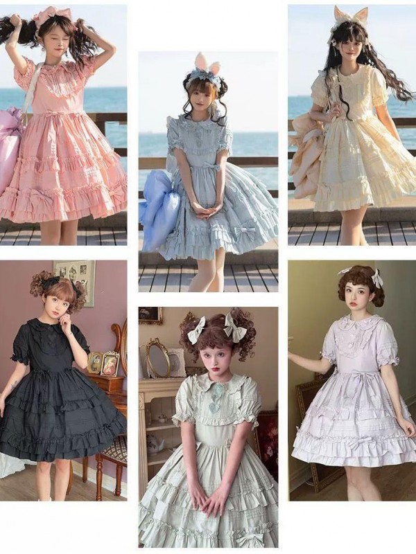 【Little Ice Cream】~Pure color lolita skirt~Summer One-piece 【Little Ice Cream】~Pure color lolita skirt~Summer One-piece