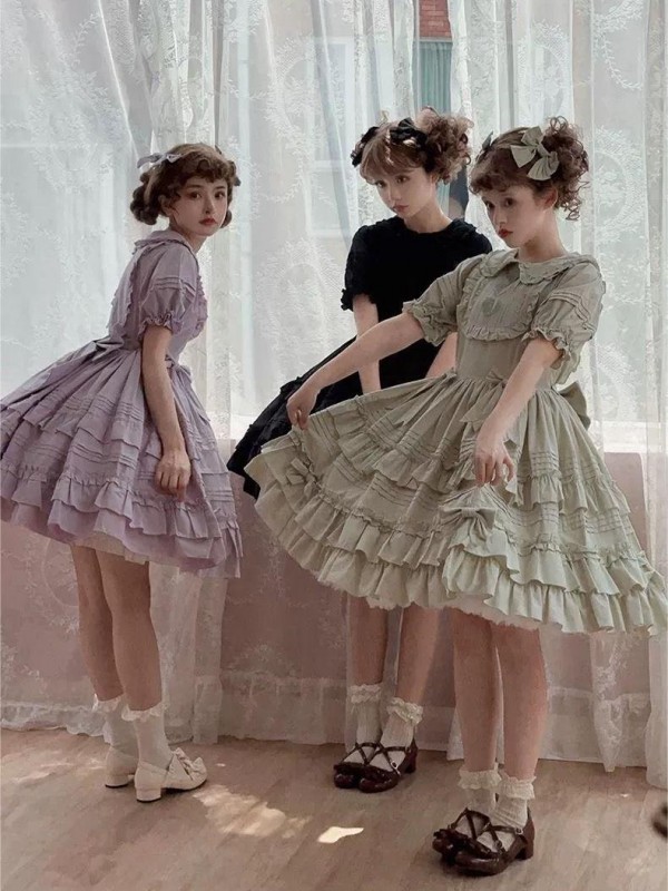 【Little Ice Cream】~Pure color lolita skirt~Summer One-piece 【Little Ice Cream】~Pure color lolita skirt~Summer One-piece