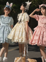 【Little Ice Cream】~Pure color lolita skirt~Summer One-piece 【Little Ice Cream】~Pure color lolita skirt~Summer One-piece