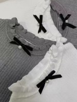 Long sleeved knitted lace collar lining Long sleeved knitted lace collar lining