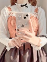 Long sleeved knitted lace collar lining Long sleeved knitted lace collar lining