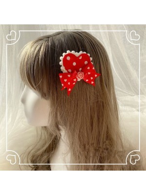 Love Heart Brooch Hair Clip