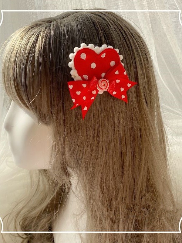 Love Heart Brooch Hair Clip Love Heart Brooch Hair Clip