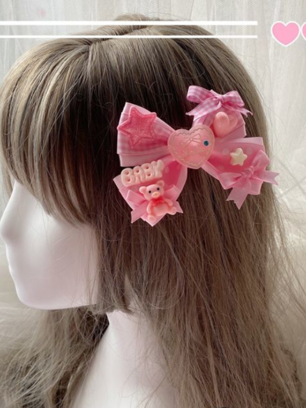Loving Heart Bowknot Hair Clip Loving Heart Bowknot Hair Clip
