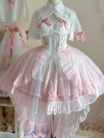Pink Sweet Lolita Dress Fairy JSK Suspender Skirt Pink Sweet Lolita Dress Fairy JSK Suspender Skirt