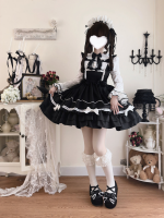 Sweet Cute Black Lolita Dress JSK Suspender Dress Sweet Cute Black Lolita Dress JSK Suspender Dress