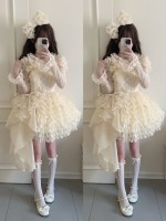 Sweet Apricot Lolita Princess Dress JSK Suspender Short Skirt Sweet Apricot Lolita Princess Dress JSK Suspender Short Skirt