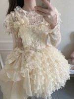 Sweet Apricot Lolita Princess Dress JSK Suspender Short Skirt Sweet Apricot Lolita Princess Dress JSK Suspender Short Skirt