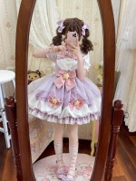 Purple Sweet Lolita Dress JSK Suspender Bud Dress Purple Sweet Lolita Dress JSK Suspender Bud Dress