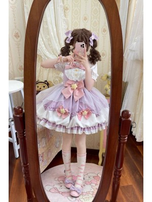 Purple Sweet Lolita Dress JSK Suspender Bud Dress