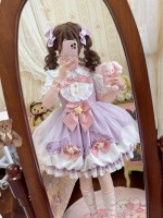 Purple Sweet Lolita Dress JSK Suspender Bud Dress Purple Sweet Lolita Dress JSK Suspender Bud Dress