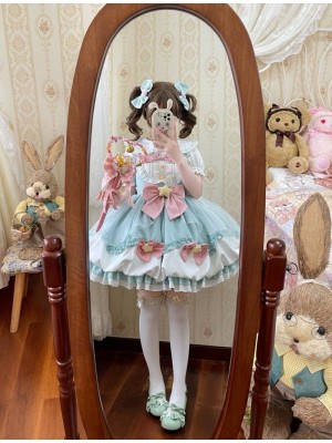 Green Lolita Dress Sweet JSK Suspender Bud Dress