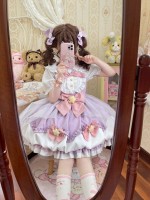 Purple Sweet Lolita Dress JSK Suspender Bud Dress Purple Sweet Lolita Dress JSK Suspender Bud Dress