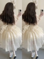 Sweet Apricot Lolita Princess Dress JSK Suspender Short Skirt Sweet Apricot Lolita Princess Dress JSK Suspender Short Skirt