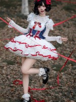 Sweet And Cute Lolita Dress JSK Suspender Short Dress Sweet And Cute Lolita Dress JSK Suspender Short Dress