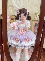 Purple Sweet Lolita Dress JSK Suspender Bud Dress Purple Sweet Lolita Dress JSK Suspender Bud Dress