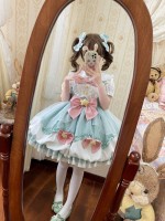 Green Lolita Dress Sweet JSK Suspender Bud Dress Green Lolita Dress Sweet JSK Suspender Bud Dress