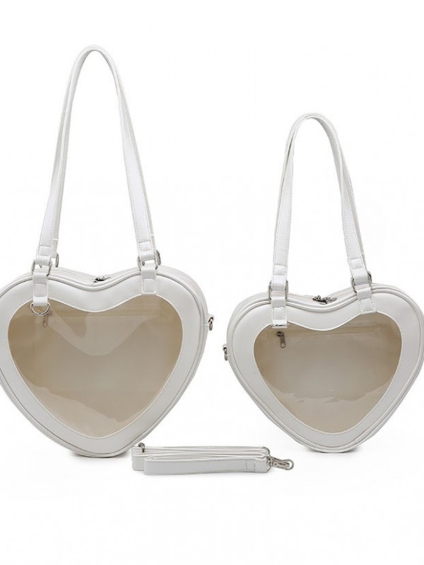 Uniform PU Heart-shaped Shoulder Bag Uniform PU Heart-shaped Shoulder Bag