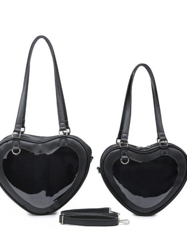 Uniform PU Heart-shaped Shoulder Bag Uniform PU Heart-shaped Shoulder Bag