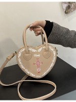 Single Shoulder Crossbody Bag Personality Peach Heart Bag Single Shoulder Crossbody Bag Personality Peach Heart Bag