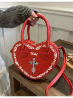 Single Shoulder Crossbody Bag Personality Peach Heart Bag Single Shoulder Crossbody Bag Personality Peach Heart Bag
