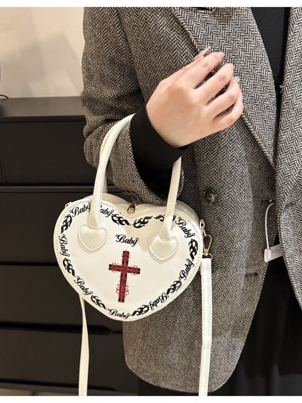 Single Shoulder Crossbody Bag Personality Peach Heart Bag Single Shoulder Crossbody Bag Personality Peach Heart Bag