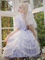 Lolita OP skirt Light Color CLA Series Elegant Palace Style Lolita Princess Skirt Puffy Skirt Lolita OP skirt Light Color CLA Series Elegant Palace Style Lolita Princess Skirt Puffy Skirt