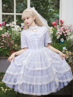 Lolita OP skirt Light Color CLA Series Elegant Palace Style Lolita Princess Skirt Puffy Skirt Lolita OP skirt Light Color CLA Series Elegant Palace Style Lolita Princess Skirt Puffy Skirt