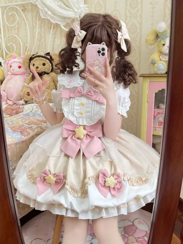 Yellow Sweet Lolita Dress JSK Suspender Bud Dress Yellow Sweet Lolita Dress JSK Suspender Bud Dress