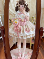 Yellow Sweet Lolita Dress JSK Suspender Bud Dress Yellow Sweet Lolita Dress JSK Suspender Bud Dress