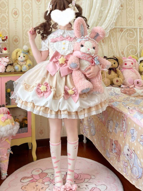 Yellow Sweet Lolita Dress JSK Suspender Bud Dress Yellow Sweet Lolita Dress JSK Suspender Bud Dress