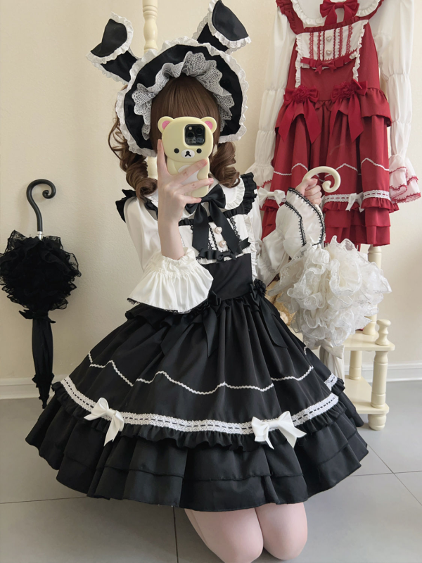 Lolita Cake Group Cute JSK Suspender Dress Lolita Cake Group Cute JSK Suspender Dress
