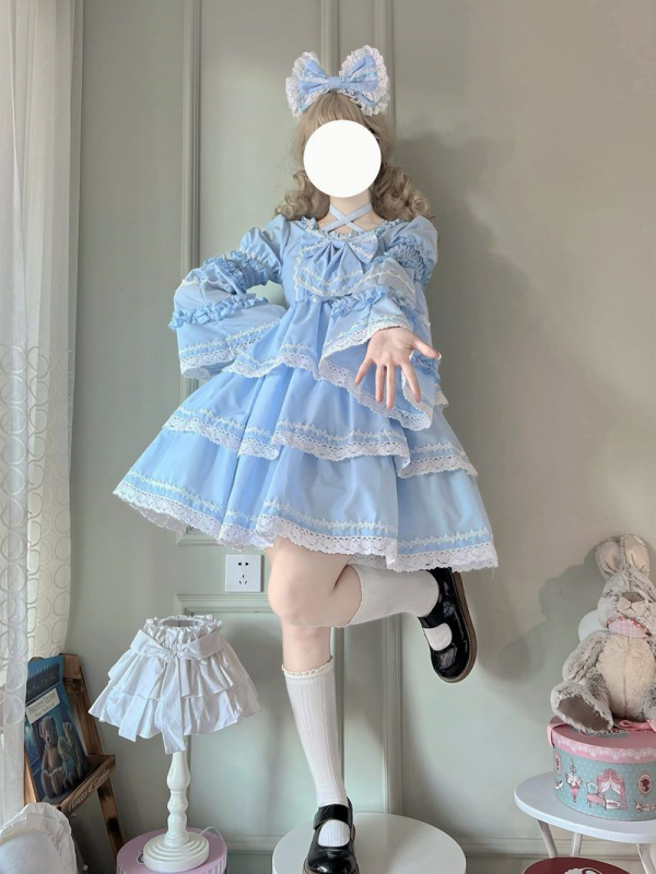 Lolita Dress With Detachable Sleeves OP Dress Lolita Dress With Detachable Sleeves OP Dress