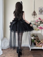 Black Lolita Ballet Style Bride JSK Suspender Dress Black Lolita Ballet Style Bride JSK Suspender Dress