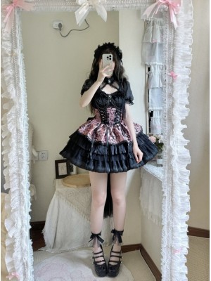 Lolita Dress Dark JSK Suspenders
