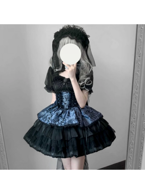 Lolita Dress Dark JSK Suspenders