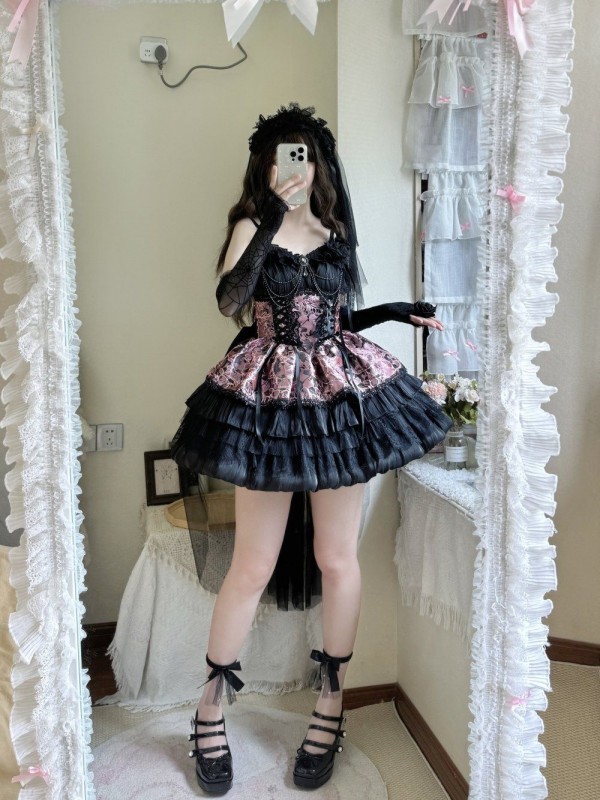 Lolita Dress Dark JSK Suspenders Lolita Dress Dark JSK Suspenders
