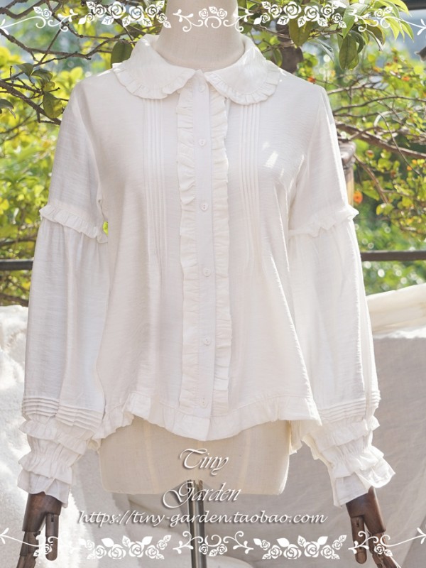 Winter Ballad Retro Doll Collar Lolita Long Sleeve Blouse Winter Ballad Retro Doll Collar Lolita Long Sleeve Blouse