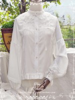 Retro Long-sleeved Lolita Chiffon Blouse Retro Long-sleeved Lolita Chiffon Blouse