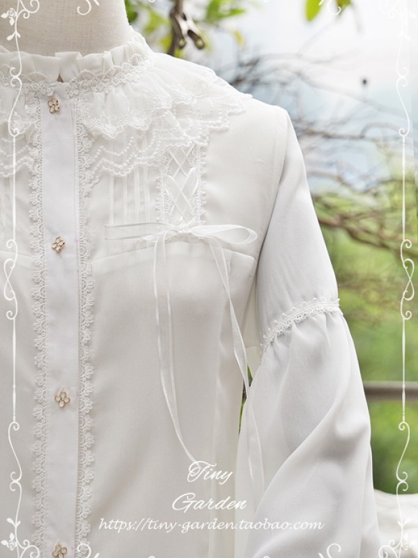 Retro Long-sleeved Lolita Chiffon Blouse Retro Long-sleeved Lolita Chiffon Blouse