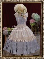 Purple Retro Elegant French Girl JSK Suspender Dress Purple Retro Elegant French Girl JSK Suspender Dress