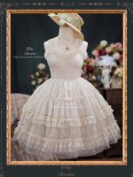 Sweet French Retro Lolita Elegant JSK Suspender Short Dress Sweet French Retro Lolita Elegant JSK Suspender Short Dress