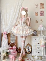 Pink Sweet Ballet Style Lolita Lace Bra Skirt Set Pink Sweet Ballet Style Lolita Lace Bra Skirt Set