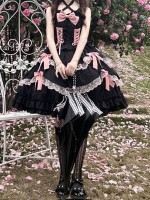 Black Sweet Lolita Princess Dress JSK Suspender Dress Black Sweet Lolita Princess Dress JSK Suspender Dress