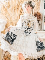 Gothic Lolita Dark JSK Suspender Dress Gothic Lolita Dark JSK Suspender Dress