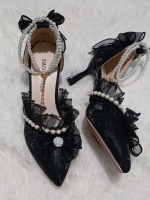 Elegant French Lace Pointed Lolita Shoes Elegant French Lace Pointed Lolita Shoes